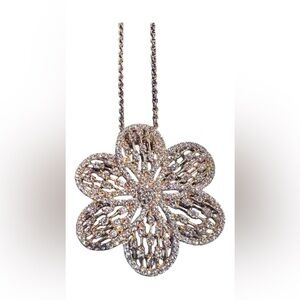 Nolan Miller Goldtone Flower Pendant Necklace